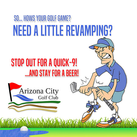 angry golfer play 9 stay for a beer