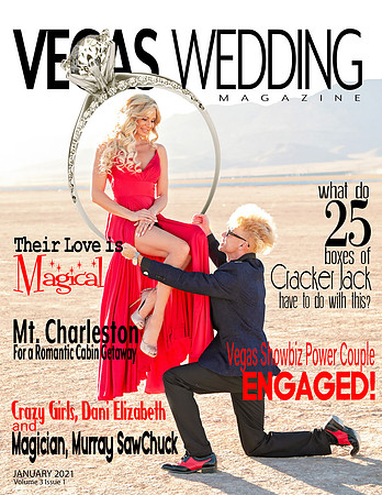 Vegas Wedding Magazine Dani and Murray Volume 3 issue 1 January 2021
