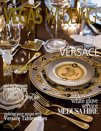 Vegas Wedding Magazine Versace Medusa Hire Volume 2 issue 5 December 2020
