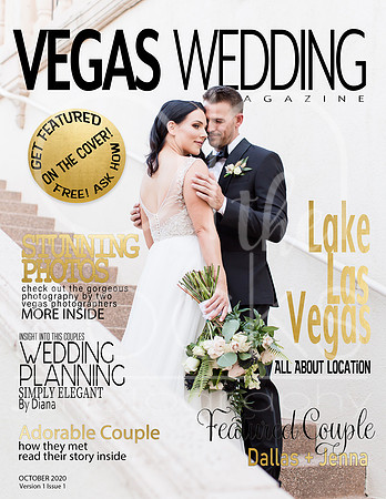 Vegas Wedding Magazine Dallas Jenna version 1 issue 1 Lake Las Vegas cover