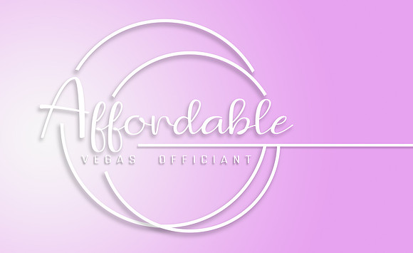 affordable vegas officiant 2 broken rings pink  logo