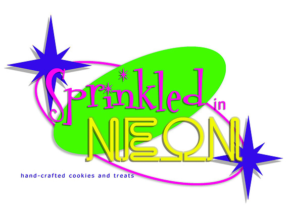 sprinkled in neon 4 logo