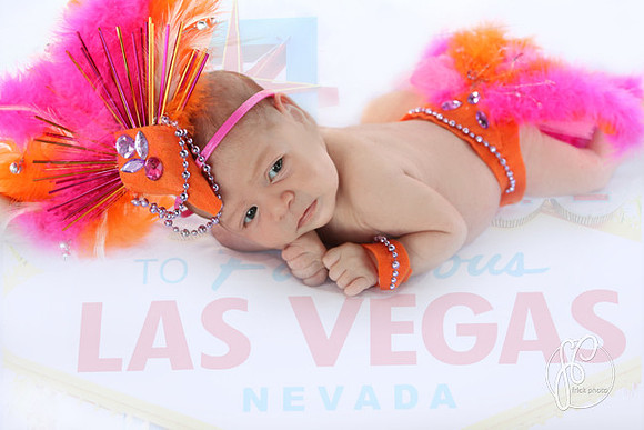 newborn baby las vegas showgirl girl frick photo wm sm